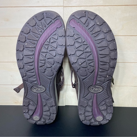 Chaco Petaluma Mary Jane Maroon Grey Women's Size 9 Shoes Leather - Picture 9 of 11